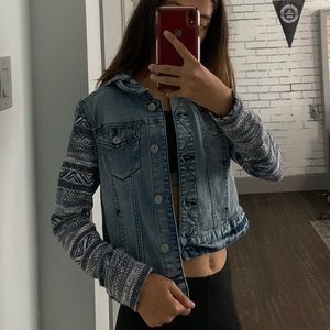 Jean sweater jacket!!